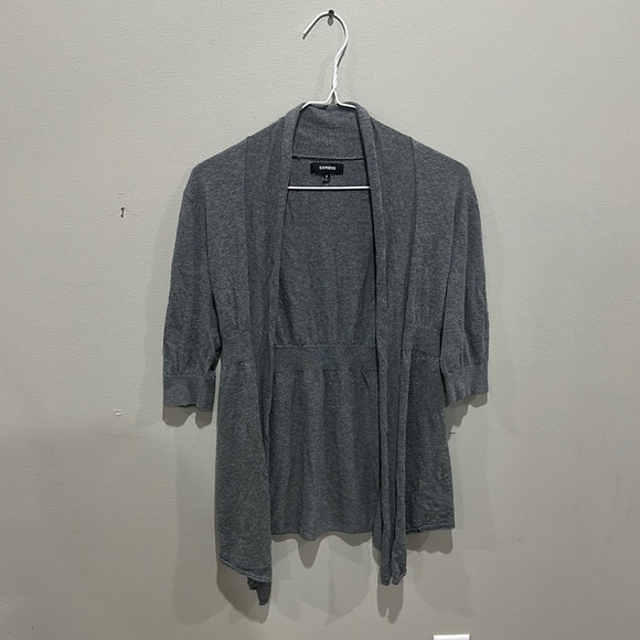 NWOT Express Heather Gray Cardigan size S - Picture 4 of 4
